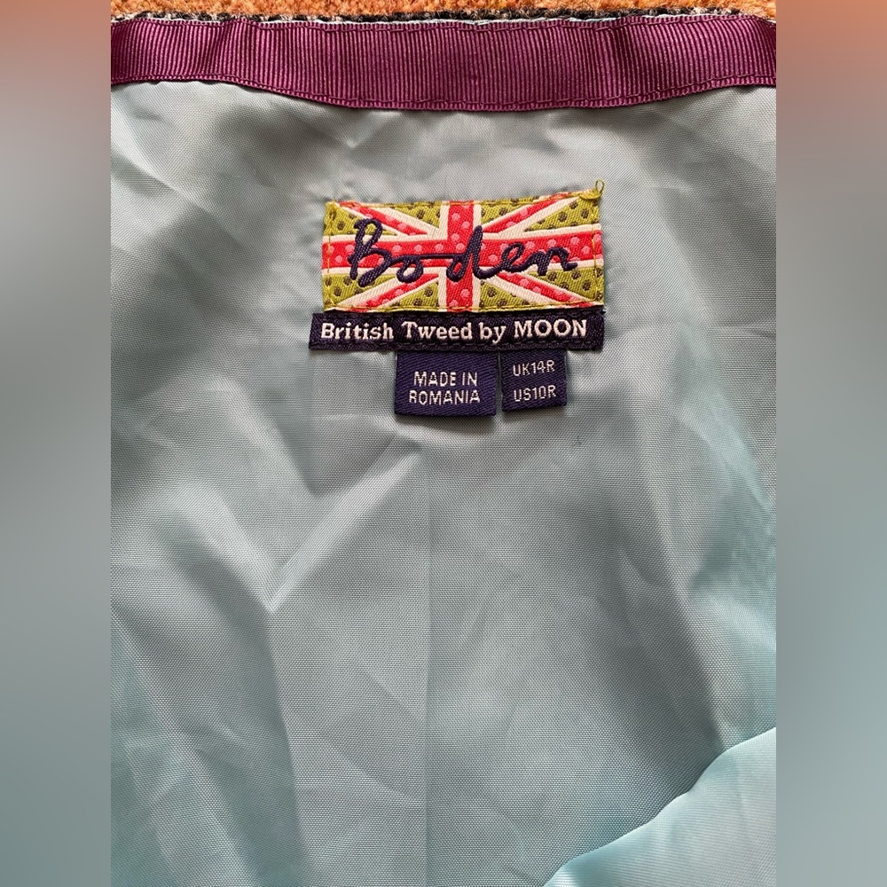 BODEN British Tweed by Moon Skirt, size 10R US - Picture 3 of 4